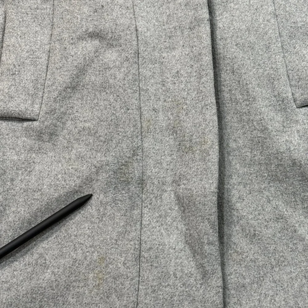 J Crew City Coat Womens 6 Petite 6P Gray Wool Blend Zip Pockets F5455 - Picture 7 of 11